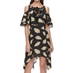 XL Disney Beauty & the Beast Cold Shoulder Dress